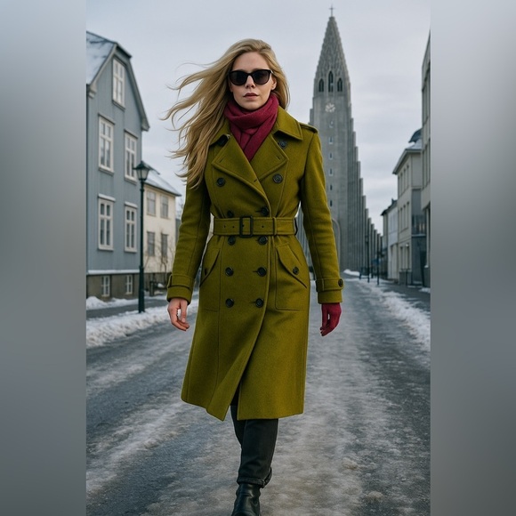 Burberry Jackets & Blazers - Burberry Women's Wool Trench Coat - Timeless Elegance and British Heritage